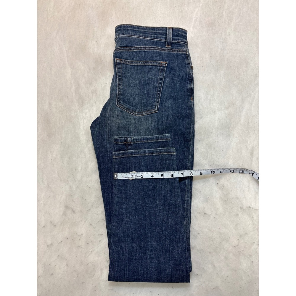 Eileen Fisher Women Size 4 Blue Wash Straight Leg Jeans Organic Cotton Blend - Picture 10 of 10